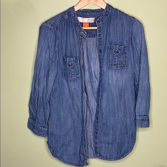 3/$25 Joe Fresh Button Down Denim top